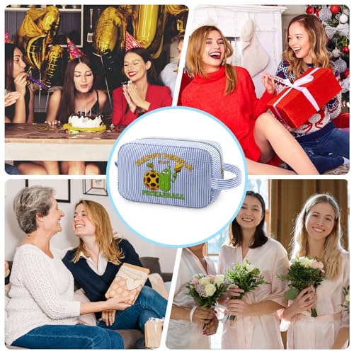 Pickleball Makeup Bag Sport Theme Cosmetic Pouch Gift for Women