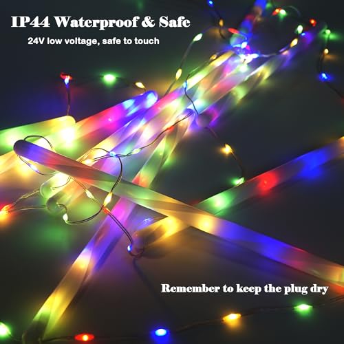 10ft LED Christmas Rope Ladder Light with 5.6ft Hanging Santa Indoor Outdoor Decor