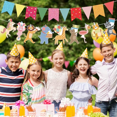 Animal Parade Banner - Jungle Zoo Birthday Party Decorations