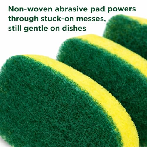 Libman Dish Wand Refill Pads - 3 Pack Non-Scratch Sponges for Dishwashing