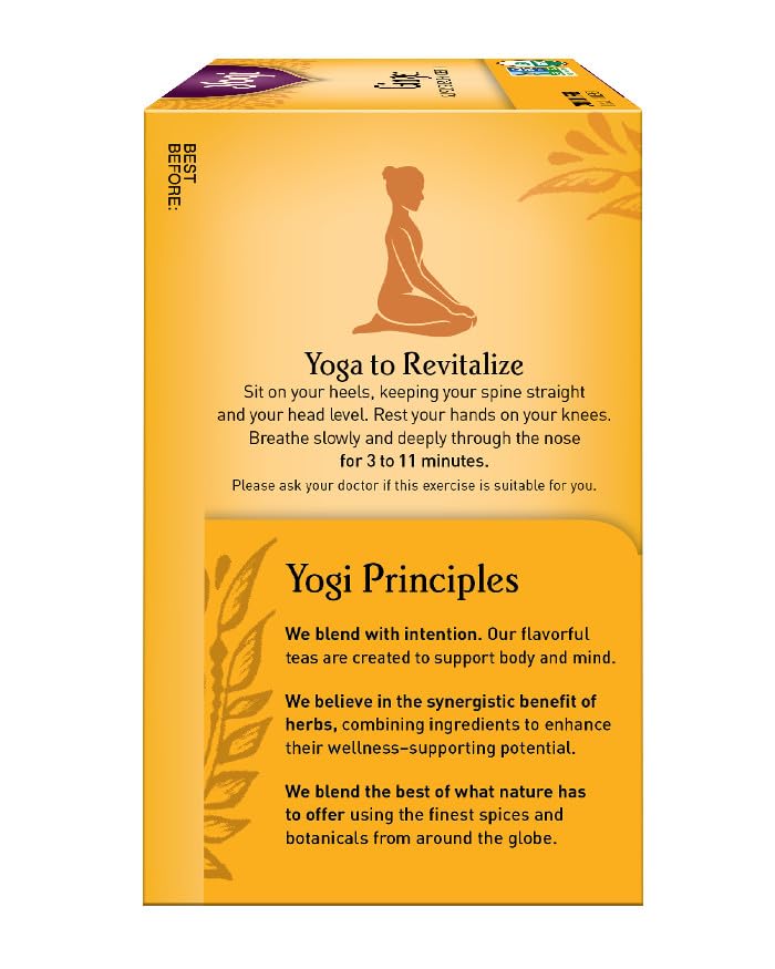 Yogi Organic Ginger Tea Bags - Herbal Digestive Support, 16 Count