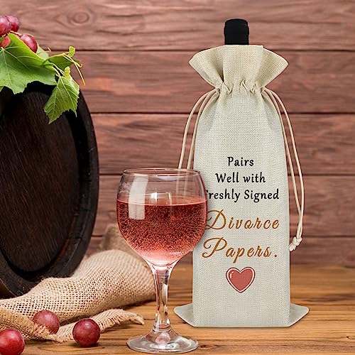 Inspirational Divorce Wine Bag - New Beginning Gift for Men & Women