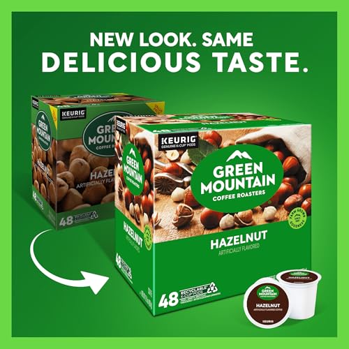 Green Mountain Hazelnut Coffee K-Cup Pods - Light Roast, 48 Count
