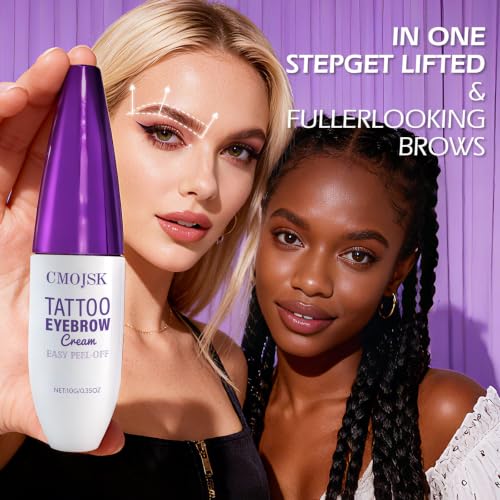 Cmojsk Semi-Permanent Peel-Off Eyebrow Gel Waterproof Brown