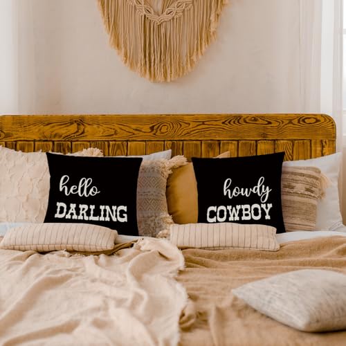 Western Throw Pillow Cover, 20" x 12" Rectangular Cowboy Decor by PUHEI