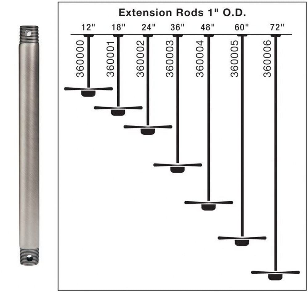 Kichler 360002OZ 24-Inch Extension Downrod, Old Bronze