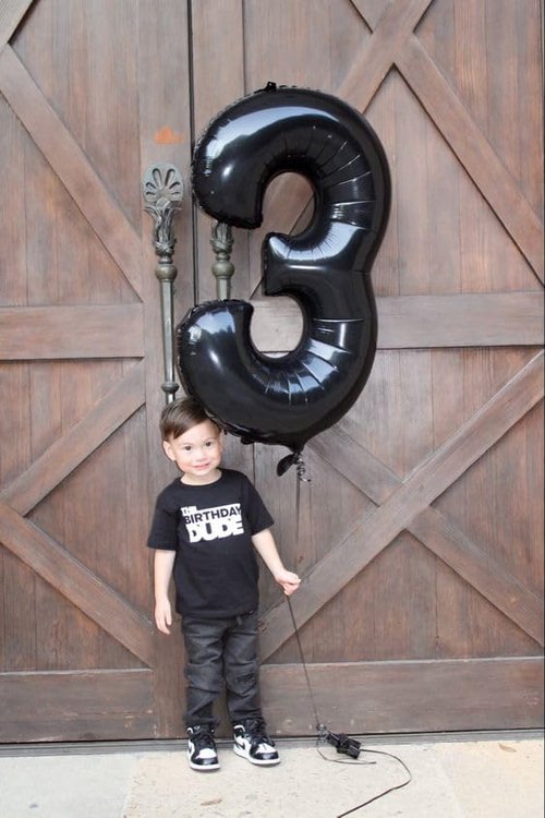 Black Number 12 Balloon - 40 Inch 12th Birthday Decoration for Boys & Girls Party Supplies