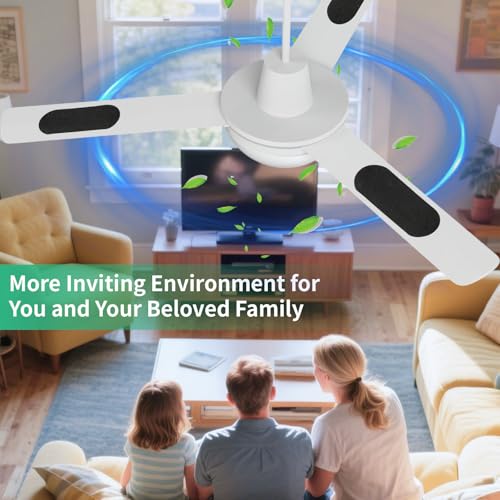 5 Pack Black Ceiling Fan Filters with Activated Charcoal