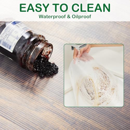 Non-Adhesive Clear EVA Shelf Liner, 12" x 120" Non-Slip Cabinet Protector