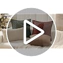 MIULEE Olive Green Burlap Linen Throw Pillow Covers 18x18" - Set of 2