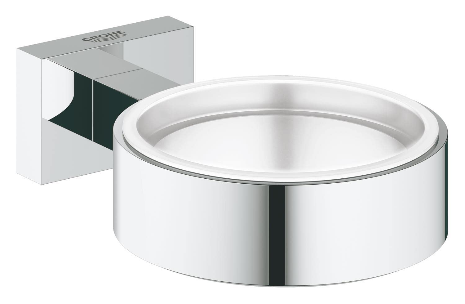 Grohe 40508001 Essentials Cube Soap Dish, Starlight Chrome