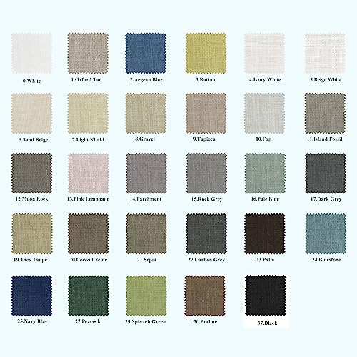Macochico Linen Blend Curtain Fabric Swatch Sample Book