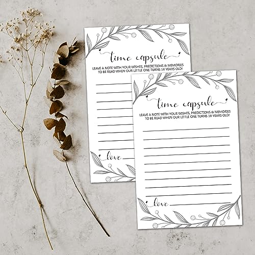 Time Capsule Cards - 50 Pack for 1st Birthday & Baby Shower