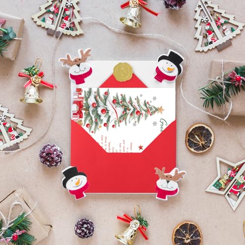 Granddaughter Christmas Card FY-127 Holiday Greeting Card with Envelope