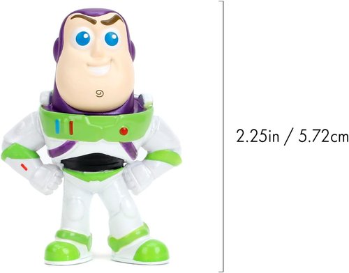 Jada Toy Story Metalfigs 4-Pack - Buzz Lightyear, Woody, Alien & Lotso | 2.5” Diecast Collectible Gift Set for Ages 8+