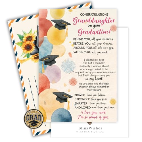 Graduation Card for Granddaughter - Proud of You 2026