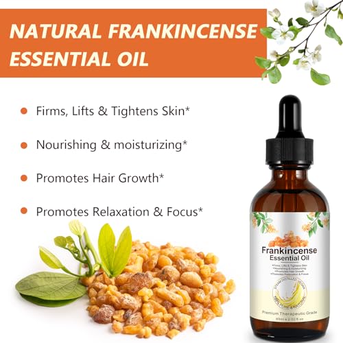 ITSDAWN Frankincense Essential Oil for Face, Hair, and Aromatherapy - 2.02 Fl Oz