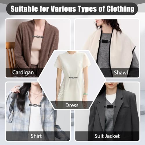 Adjustable Waist Cincher Clips for Loose Dresses & Shirts - 2 PCS