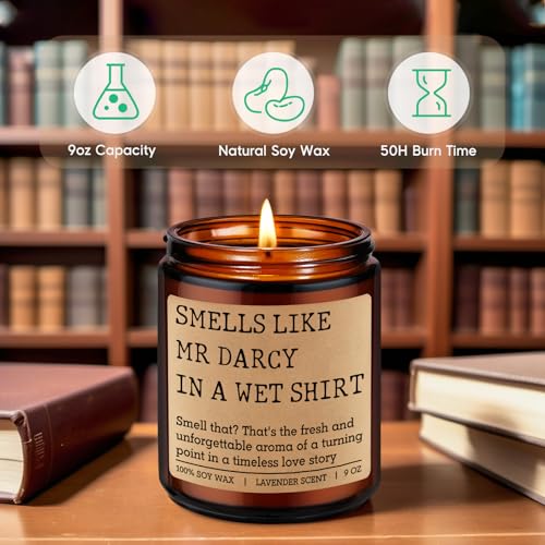 Mr. Darcy Scented Candle - Perfect Gift for Pride and Prejudice Fans