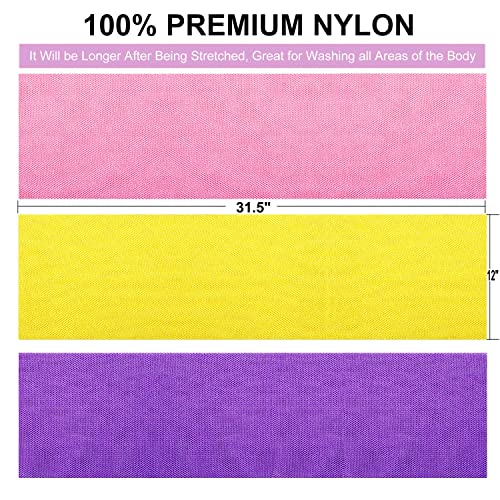 GIGULES African Exfoliating Net Sponge - Long Body Scrubber Washcloth