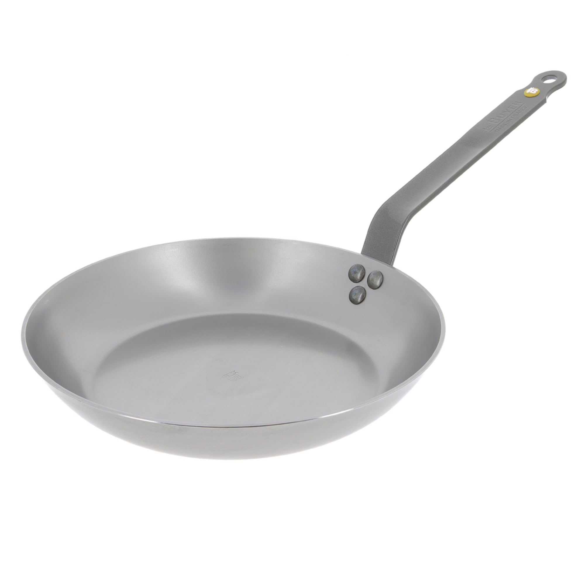 de Buyer MINERAL B Carbon Steel Omelette Pan - 9.5” Diameter, 7.7” Cooking Surface - Naturally Non-Stick Finish - Made in France