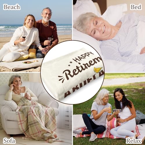 Cozy Retirement Blanket for Men & Women - Thoughtful Farewell Gift