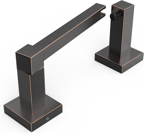 FORIOUS Toilet Paper Holder - Rustproof Stainless Steel Double Post Design | Oil Rubbed Bronze Finish