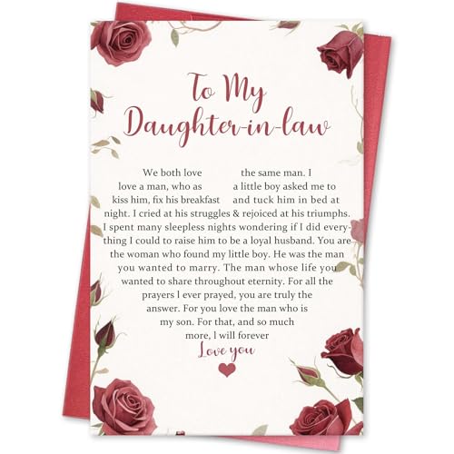 Heartfelt Thank You Card for Daughter-in-Law - Wedding Gift