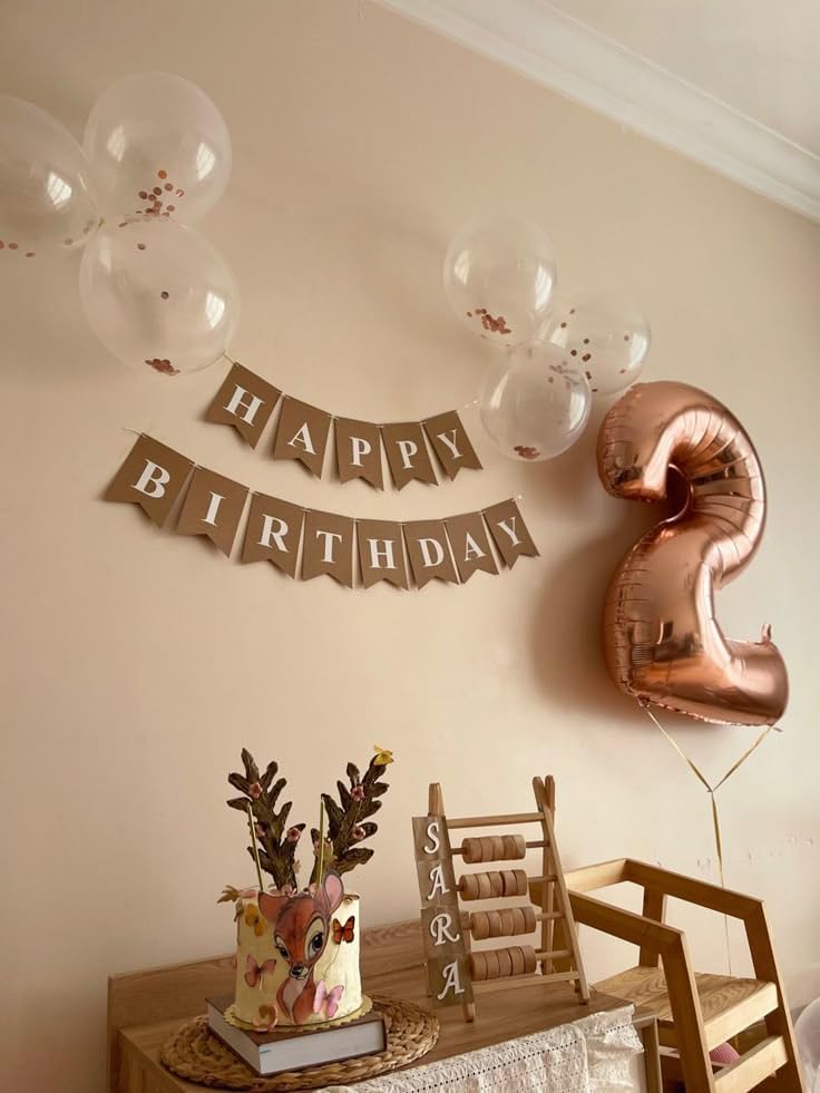 Rose Gold 40-Inch Number Balloons - Perfect for 2nd, 12th, 21st Birthday Celebrations & Events