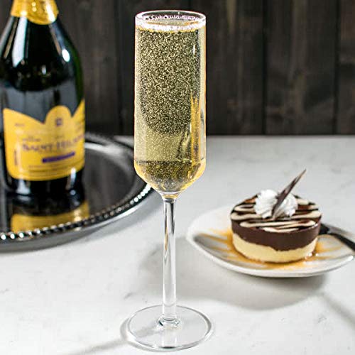 G.E.T. SW-1462-CL Clear 6oz. Champagne Glass Tritan Via Collection (Pack of 12)