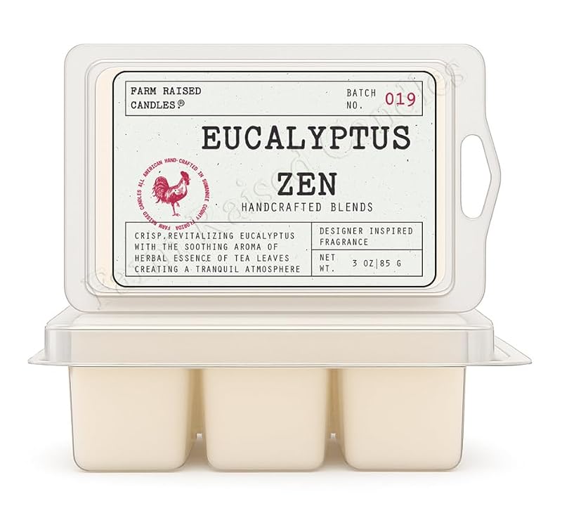 Eucalyptus Zen Soy Wax Melts - 2 Pack for Fresh Home Fragrance