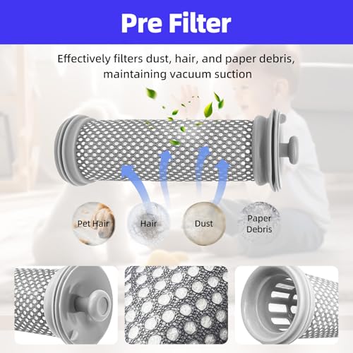 Tineco Compatible Replacement Filters – 4-Pack Pre-Filters for A10, A11, S10, S11 Vacuum Cleaners
