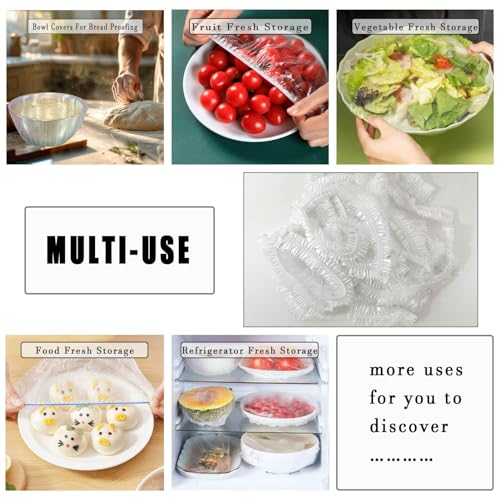 Staywild 100pcs Elastic Sourdough Bread Proofing Bowl Covers - Reusable Food & Dough Covers