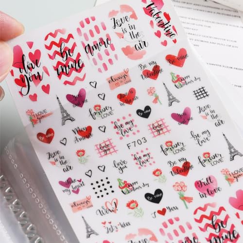 Nail Sticker Storage Book Album Organizer Holder Binder for Decals