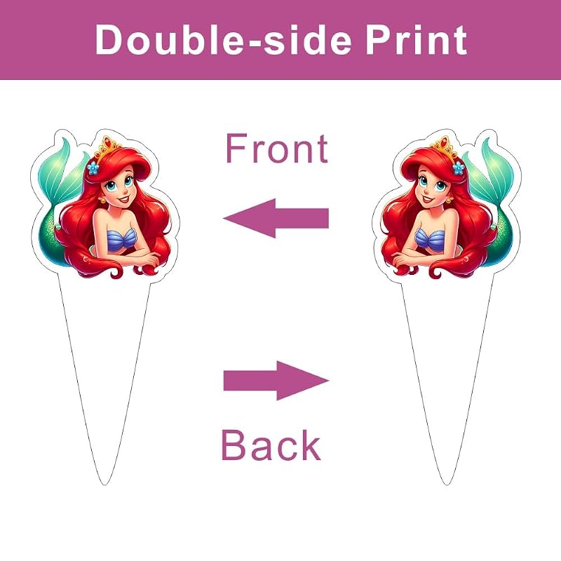 Princess Cake Decorations Set - 25 Pcs with Cupcake Toppers