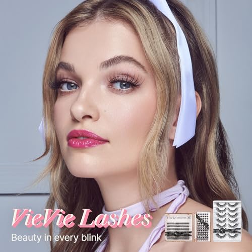 VieVie False Eyelashes Natural Faux Mink Strip Lashes 7 Pairs