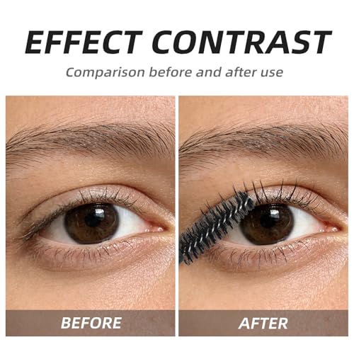 100 Pcs Disposable Mascara Wands & Eyelash Spoolies with Storage Case