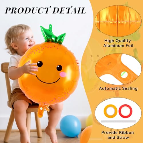 10 Pcs Fruit and Vegetable Foil Balloon Set for Party Decorations