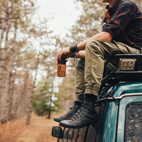 Best Dad Ever Collapsible Leather Beer Can Sleeve - 12oz Cooler