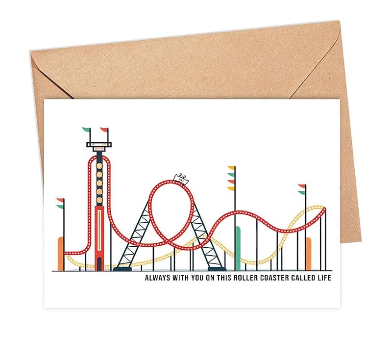 Empathy Roller Coaster Card - Life Is Tough Friendship Card