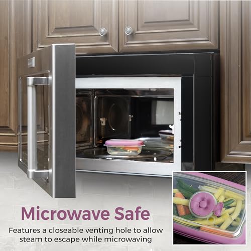 Tribello 8 OZ Microwave Food Storage Containers - 2 Pack