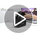 VOXON 5.5-Inch USB Desk Fan - 5 Speed Quiet Cooling, Adjustable Angle