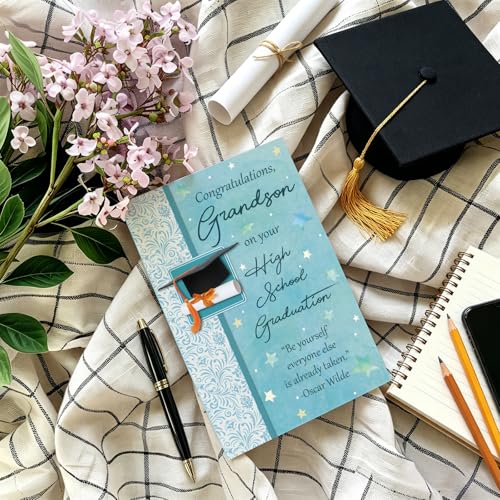 Graduation Card for Grandson - Heartfelt Be Yourself Message