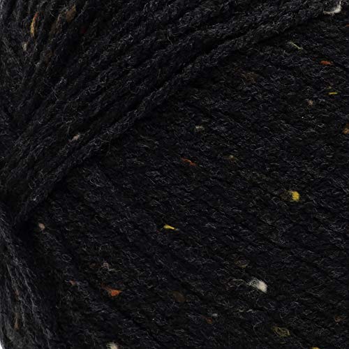 Red Heart Comfort Yarn - Black Fleck, 867 Yards, Medium Worsted