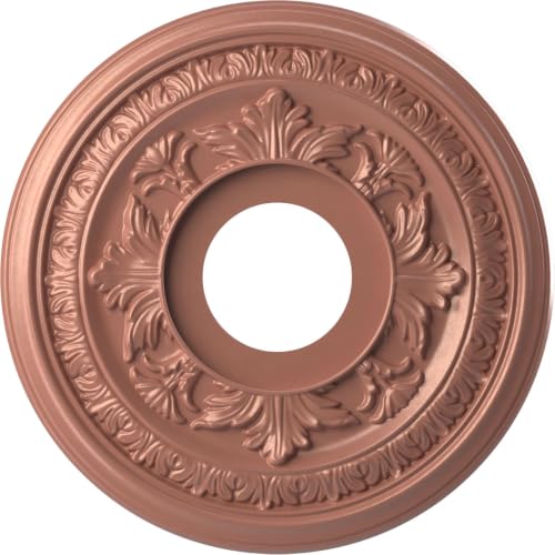 Ekena Millwork Baltimore Ceiling Medallion, 13-in. Pearl Champagne Pink