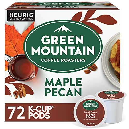 Green Mountain Coffee Roasters Maple Pecan 12-Count Keurig K-Cup Pods – Light Roast Flavored Coffee, Pack of 6