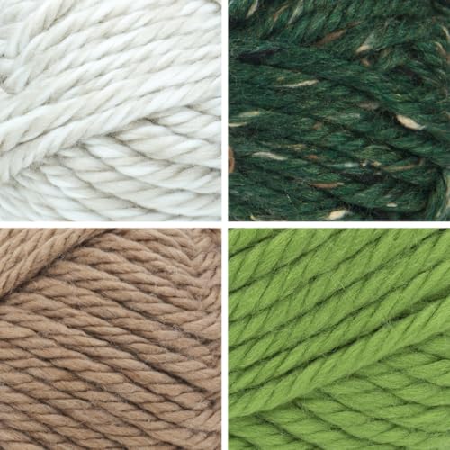 Hometown Super Bulky Yarn - Safari Pack (4 Skeins) by Lion Brand