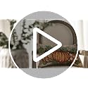 Fall Pumpkin Wood Grain Throw Pillow Cover 12x20 Inch