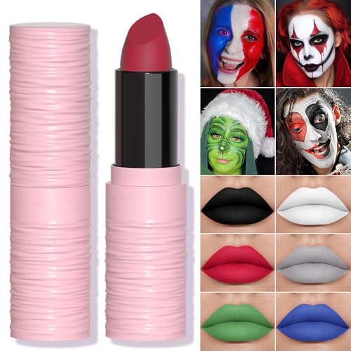 BEUKING Matte Festival Lipstick & Face Painting Stick Waterproof Lip Tint