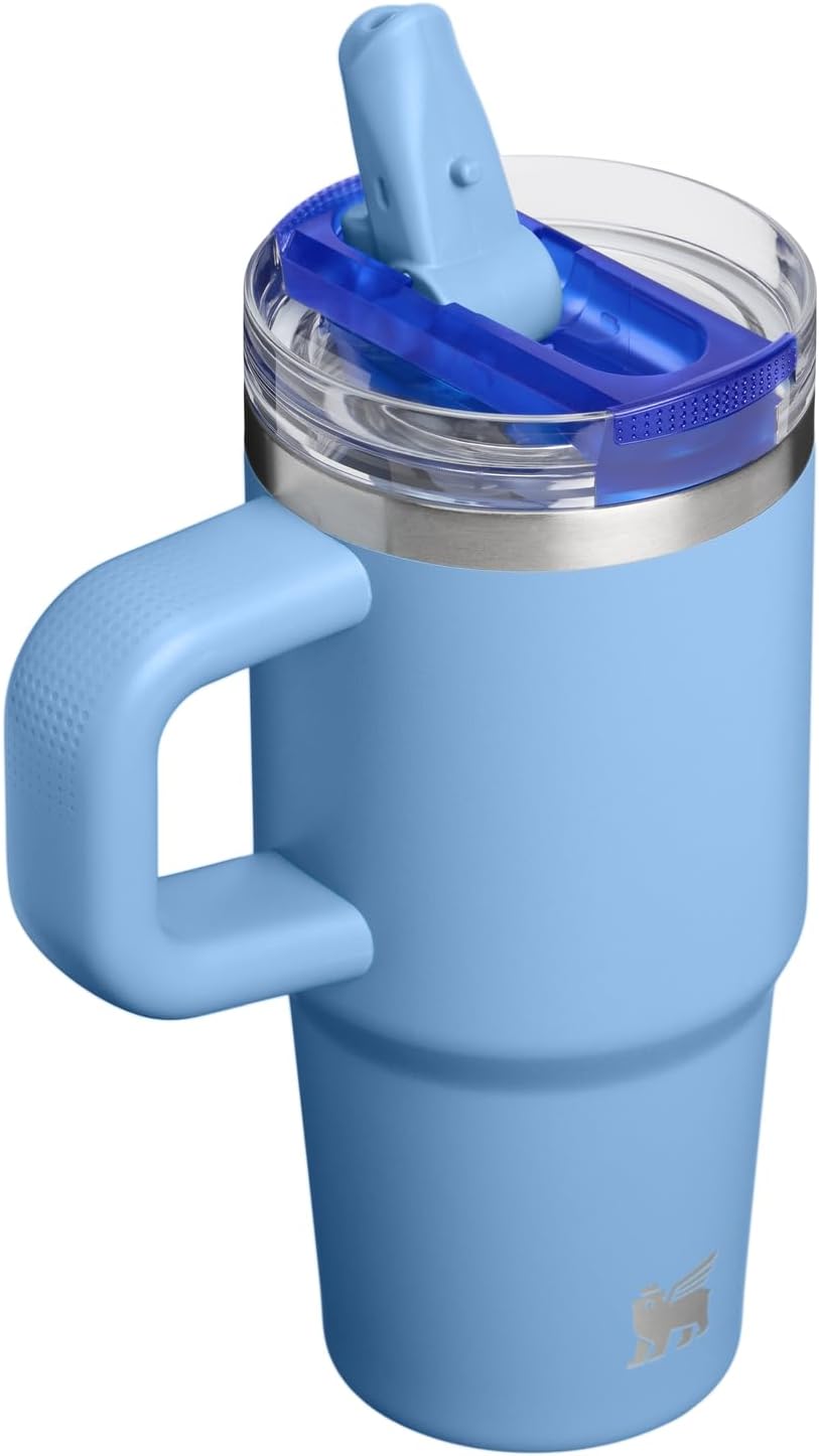 STANLEY Quencher ProTour 14 oz Tumbler - Leakproof Lid & Built-In Straw | Insulated Stainless Steel | BPA-Free | Blue Sky